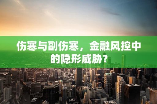 伤寒与副伤寒，金融风控中的隐形威胁？