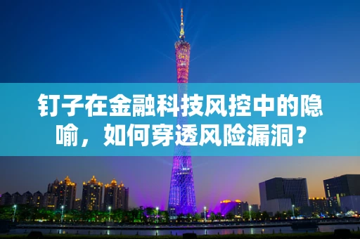 钉子在金融科技风控中的隐喻，如何穿透风险漏洞？