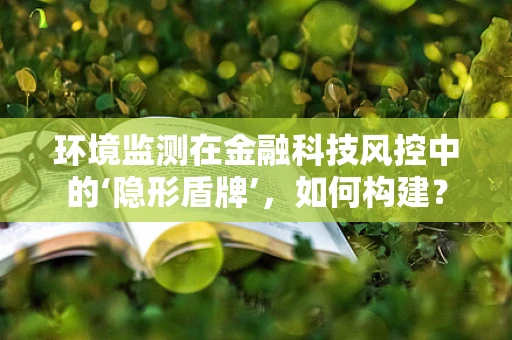 环境监测在金融科技风控中的‘隐形盾牌’，如何构建？