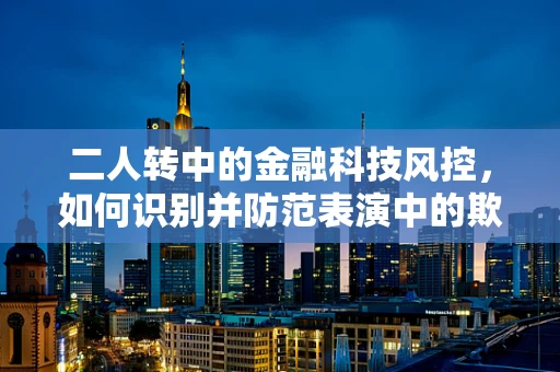 二人转中的金融科技风控，如何识别并防范表演中的欺诈风险？