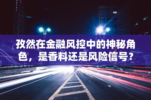 孜然在金融风控中的神秘角色，是香料还是风险信号？