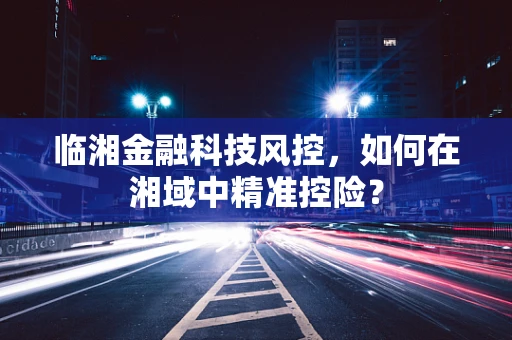 临湘金融科技风控，如何在湘域中精准控险？