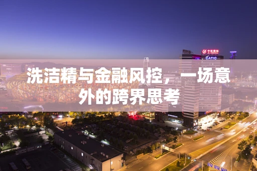 洗洁精与金融风控，一场意外的跨界思考