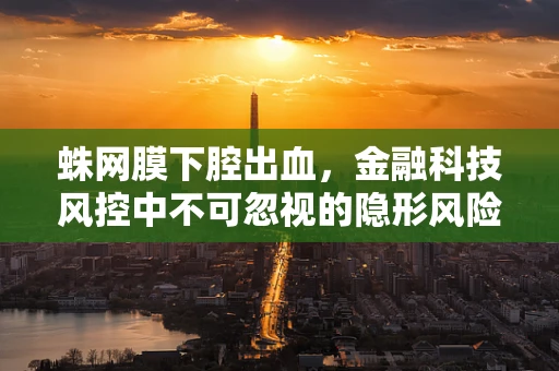 蛛网膜下腔出血，金融科技风控中不可忽视的隐形风险？
