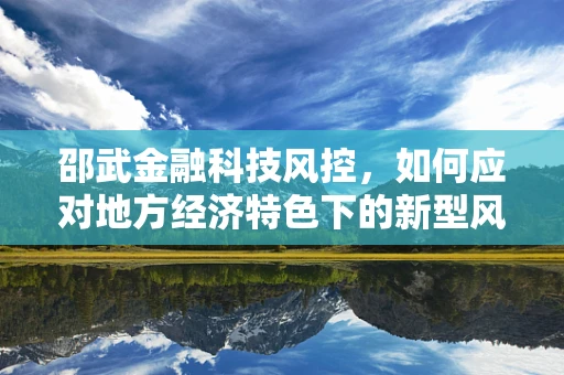 邵武金融科技风控，如何应对地方经济特色下的新型风险？