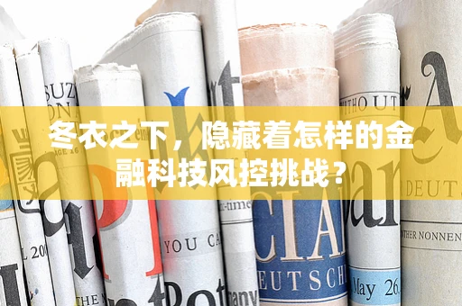 冬衣之下，隐藏着怎样的金融科技风控挑战？