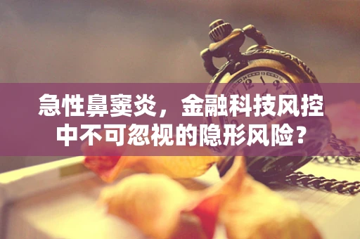 急性鼻窦炎，金融科技风控中不可忽视的隐形风险？