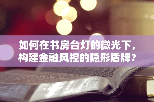 如何在书房台灯的微光下，构建金融风控的隐形盾牌？