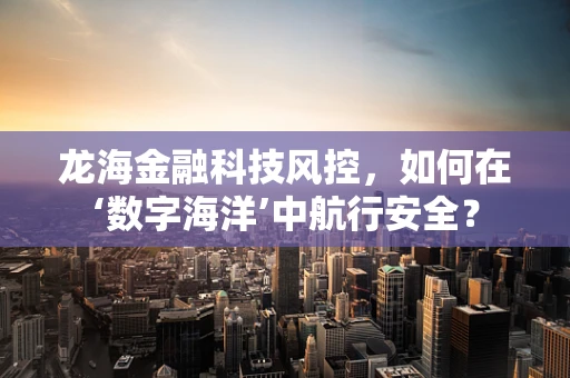 龙海金融科技风控，如何在‘数字海洋’中航行安全？