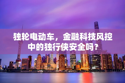 独轮电动车，金融科技风控中的独行侠安全吗？