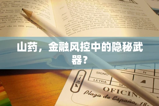 山药，金融风控中的隐秘武器？