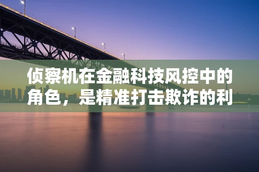 侦察机在金融科技风控中的角色，是精准打击欺诈的利器吗？