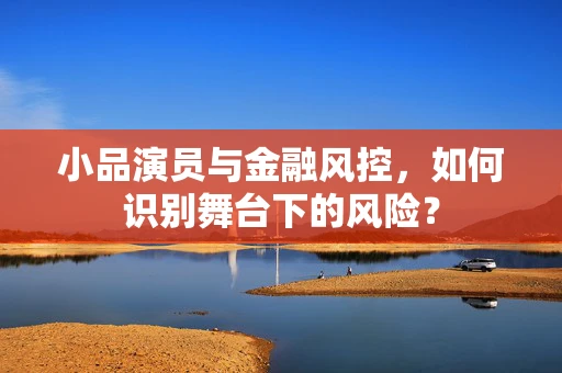 小品演员与金融风控，如何识别舞台下的风险？