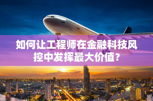 如何让工程师在金融科技风控中发挥最大价值？