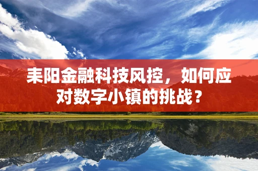 耒阳金融科技风控，如何应对数字小镇的挑战？