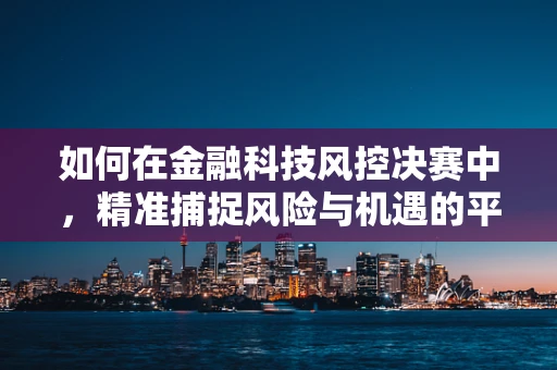 如何在金融科技风控决赛中，精准捕捉风险与机遇的平衡点？