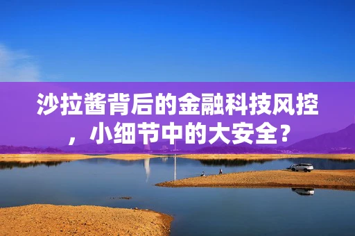 沙拉酱背后的金融科技风控，小细节中的大安全？
