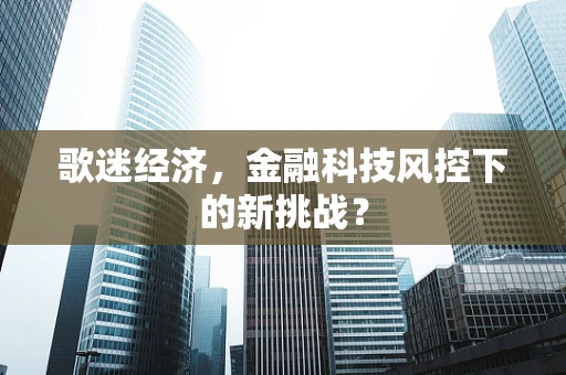 歌迷经济，金融科技风控下的新挑战？