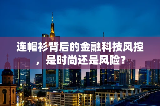 连帽衫背后的金融科技风控，是时尚还是风险？