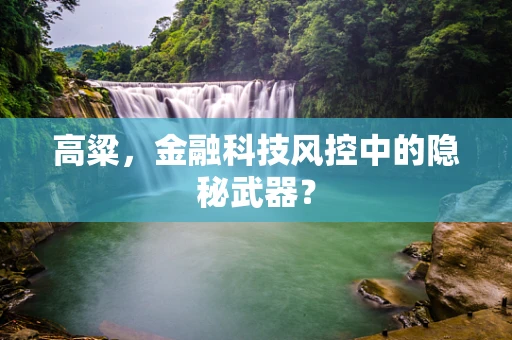 高粱，金融科技风控中的隐秘武器？