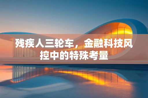 残疾人三轮车，金融科技风控中的特殊考量
