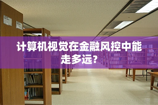 计算机视觉在金融风控中能走多远？