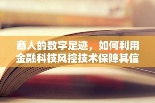 商人的数字足迹，如何利用金融科技风控技术保障其信用安全？