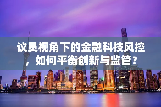 议员视角下的金融科技风控，如何平衡创新与监管？