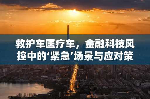 救护车医疗车，金融科技风控中的‘紧急’场景与应对策略