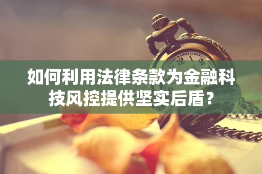 如何利用法律条款为金融科技风控提供坚实后盾？