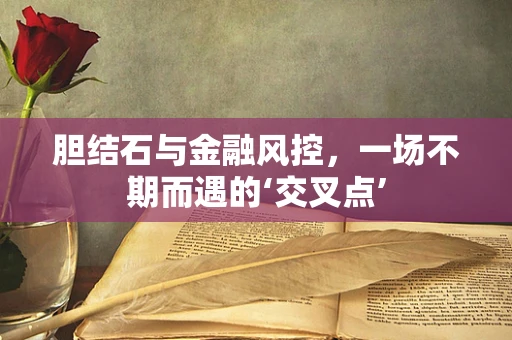 胆结石与金融风控，一场不期而遇的‘交叉点’