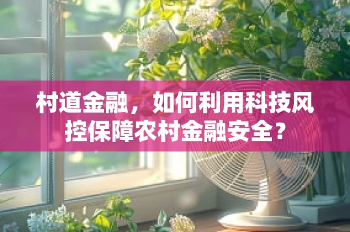 村道金融，如何利用科技风控保障农村金融安全？
