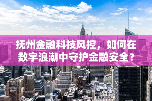 抚州金融科技风控，如何在数字浪潮中守护金融安全？