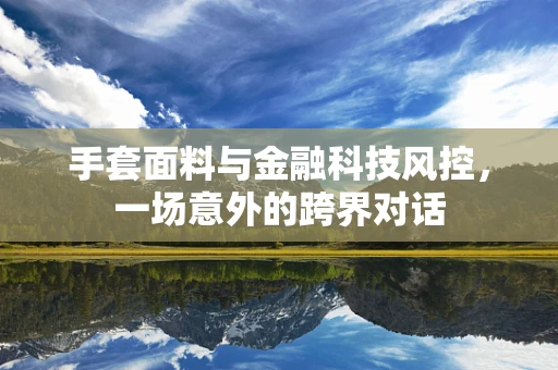 手套面料与金融科技风控，一场意外的跨界对话