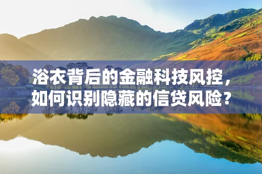 浴衣背后的金融科技风控，如何识别隐藏的信贷风险？
